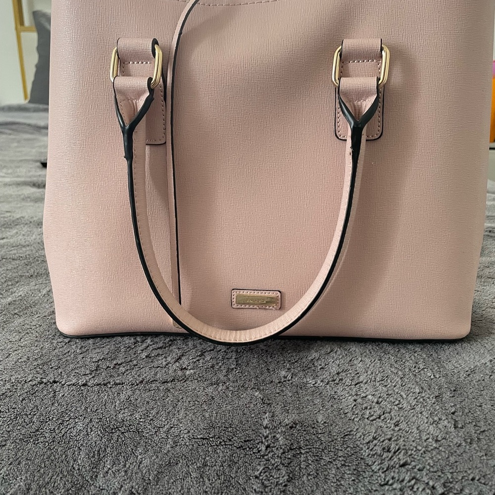 Aldo Blush Pink Tote with Gold Accents